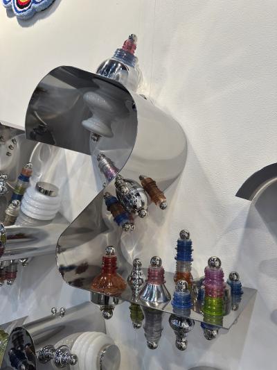 Thierry Jeannot RETABLO wall light mural installation