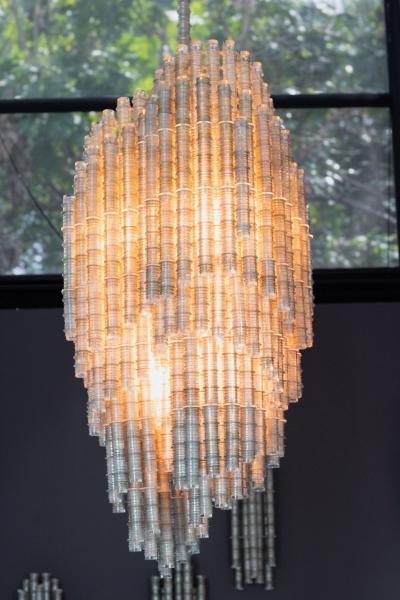 Thierry Jeannot SYBIOSIS chandelier and scones