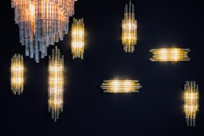 Thierry Jeannot SYBIOSIS chandelier and scones