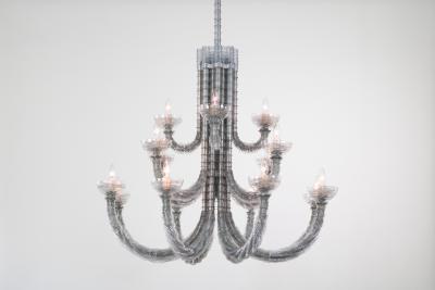 Thierry Jeannot TRANSMUTATION 2021 chandelier fixture with optional sconces