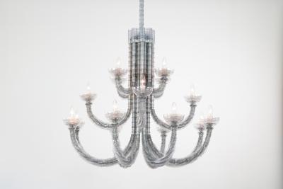 Thierry Jeannot TRANSMUTATION 2021 chandelier fixture with optional sconces