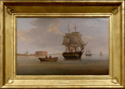 Thomas Birch THOMAS BIRCH 1779 1851 CASTLE WILLIAMS NEW YORK HARBOR