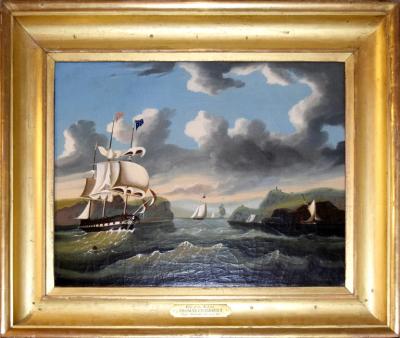 Thomas Chambers THOMAS CHAMBERS 1808 1869 VIEW OF THE HUDSON