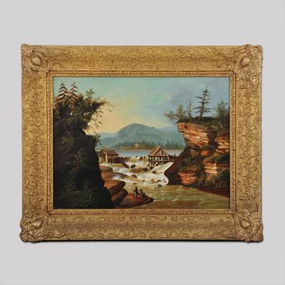 Thomas Chambers The Sawmill at Rockwell Falls