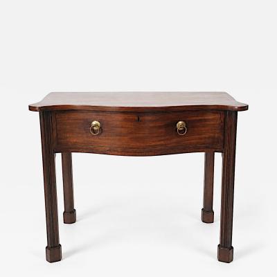 Thomas Chippendale English Chippendale Single Drawer Serpentine Mahogany Side Table circa 1760