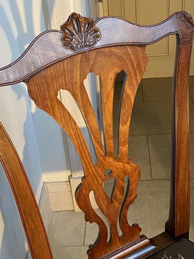 Thomas Chippendale Georgian Mahogany Sidechair