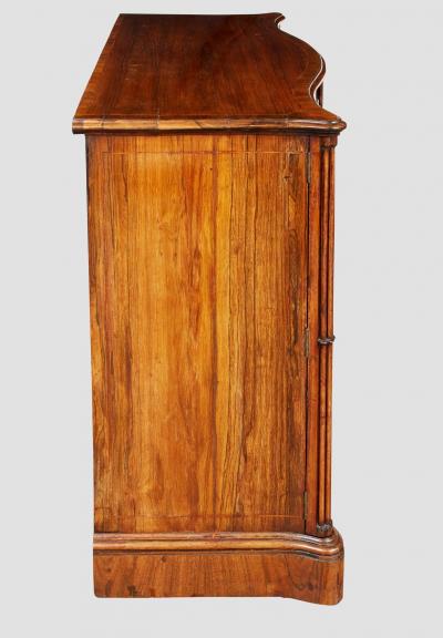 Thomas Chippendale Georgian Serpentine Rosewood Cabinet
