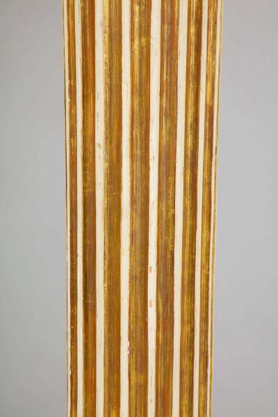 Thomas Chippendale Junior Pair of George III Painted and Giltwood Pedestals