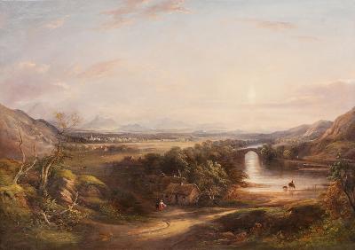 Thomas Creswick 2964 The Ford by Thomas Creswick 1811 1869 