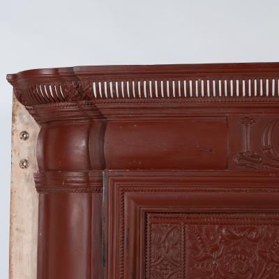 Thomas Elsley Rare Thomas Elsley Fireplace with Stylized Floral Details to the Centre