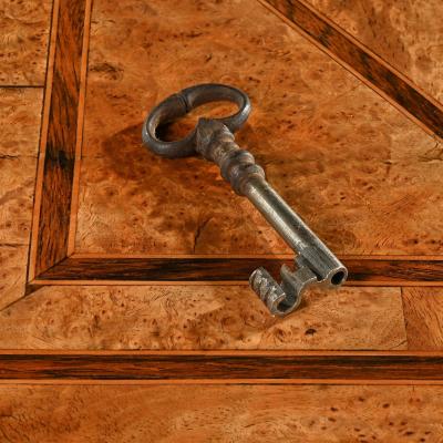 Thomas Hache Early 18th Century Regence Burr Maple Commode Attributed to Thomas Hache