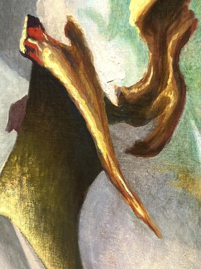 Thomas Hart Benton FANTASY Oil on Canvas by Thomas Hart Benton