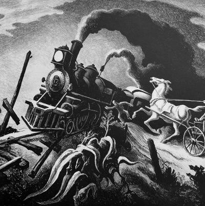 Thomas Hart Benton Thomas Hart Benton Wreck of the Ol 97 Lithograph