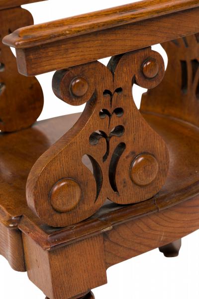 Thomas Hope English Regency Carved Wooden Child s Chair