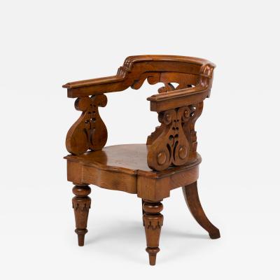 Thomas Hope English Regency Carved Wooden Child s Chair