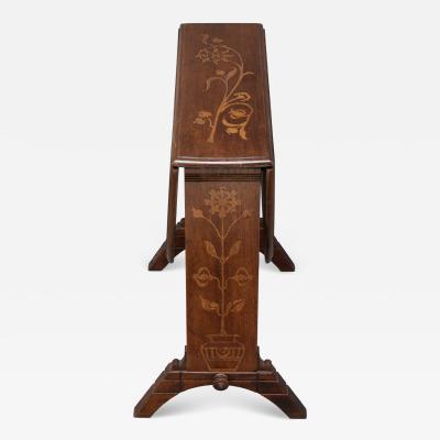 Thomas Jeckyll Thomas Jeckyll attri Subtle Anglo Japanese style drop leaf oak occasional table