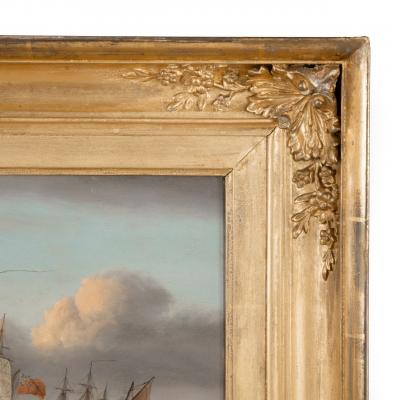 Thomas Luny HMS Bellerophon leaving Torbay with defeated Emperor Napoleon aboard