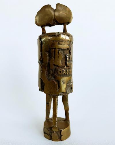 Thomas McClure Thomas McClure Brutalist Mid century Abstract Bronze Sculpture