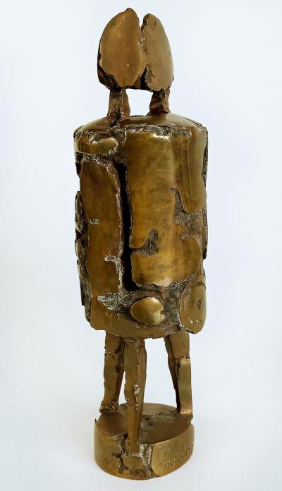 Thomas McClure Thomas McClure Brutalist Mid century Abstract Bronze Sculpture