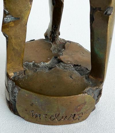 Thomas McClure Thomas McClure Brutalist Mid century Abstract Bronze Sculpture