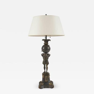 Thomas Messenger Sons Thomas Messenger and Sons Atlas Bronze Lamp Base