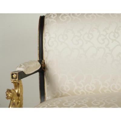 Thomas Morgan Egyptian Revival Giltwood Canap Sofa Settee