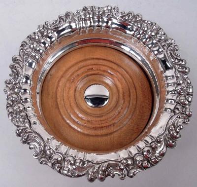 Thomas P Blagden English Georgian Regency Sterling Silver Wine Coaster 1828