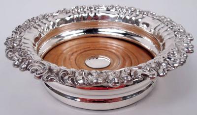 Thomas P Blagden English Georgian Regency Sterling Silver Wine Coaster 1828