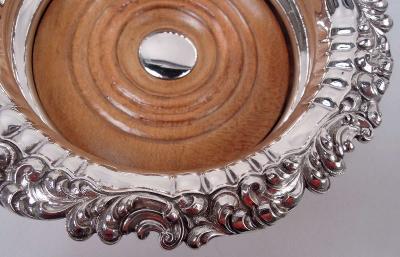 Thomas P Blagden English Georgian Regency Sterling Silver Wine Coaster 1828
