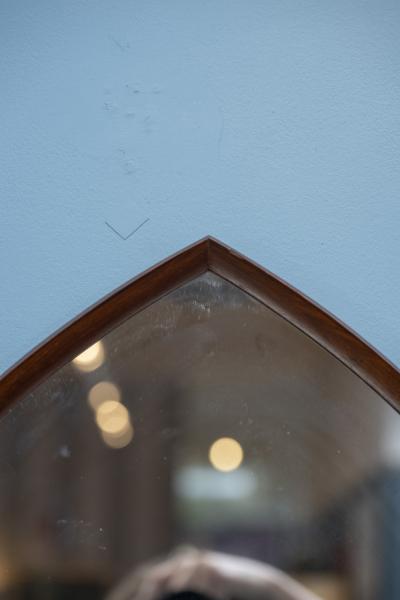 Thomas Poss Eferfolger Design Rosewood Triangular Wall Mirror Denmark