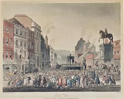 Thomas Rowlandson Pillory Charing Cross by Rowlandson from The Microcosm of London 