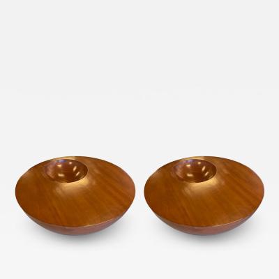 Thomas Sandell A Pair of Swedish Modern Walnut Tables Thomas Sandell for Asplund 1994