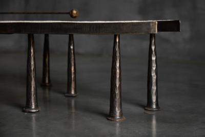 Thomas Serruys Thomas Serruys Steel and Stone Brutalist Coffee Table Belgium 2019