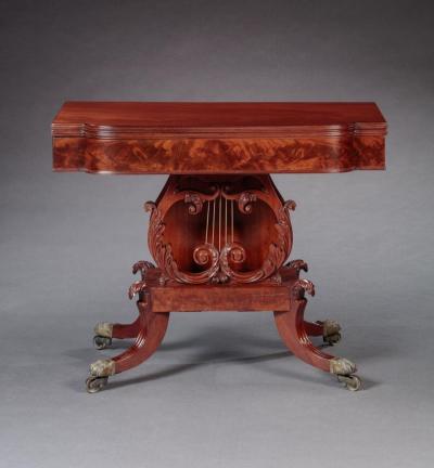 Thomas Seymour CLASSICAL CARD TABLE Attributed to Thomas Seymour