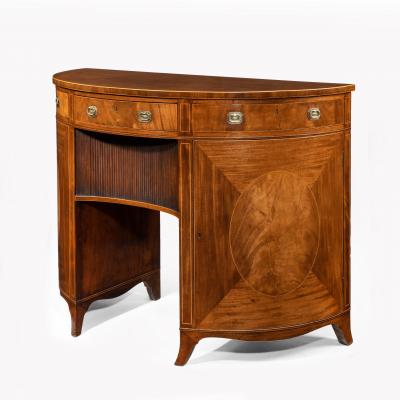 Thomas Sheraton A fine pair of George III figured mahogany side cabinets Thomas Sheraton