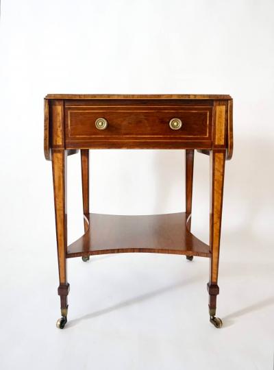 Thomas Sheraton English George III Sheraton Rosewood Satinwood Pembroke Table circa 1800