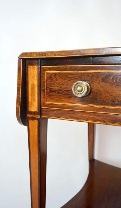 Thomas Sheraton English George III Sheraton Rosewood Satinwood Pembroke Table circa 1800