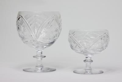 Thomas Webb Thomas Webb CorbettCrystal Wine and Water Glassware Set Signed