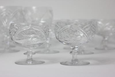 Thomas Webb Thomas Webb CorbettCrystal Wine and Water Glassware Set Signed