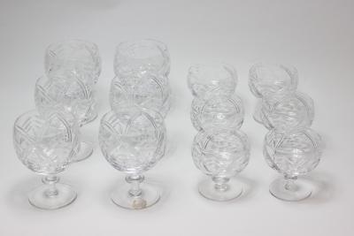 Thomas Webb Thomas Webb CorbettCrystal Wine and Water Glassware Set Signed