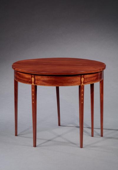Thomas and Stephen Goddard A VERY RARE SIX LEG FEDERAL CARD TABLE