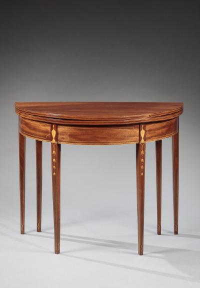 Thomas and Stephen Goddard A VERY RARE SIX LEG FEDERAL CARD TABLE