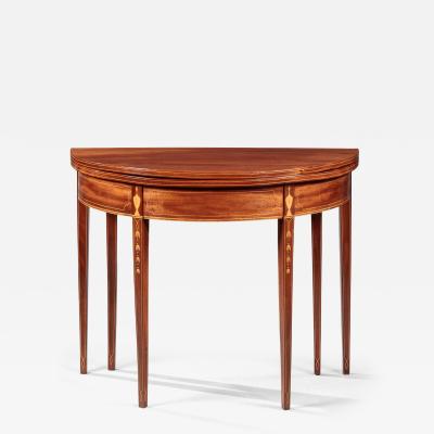 Thomas and Stephen Goddard A VERY RARE SIX LEG FEDERAL CARD TABLE