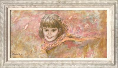 Thornton Utz Girl with Scarf