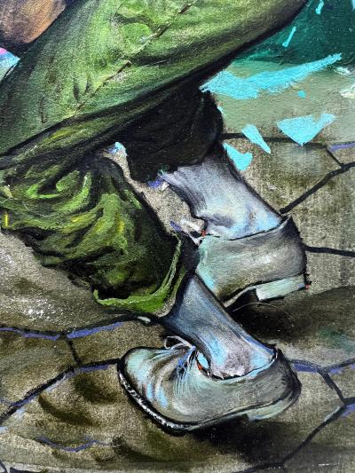 Thornton Utz Noir Crime Drama Shooting Saturday Evening Post Illustration