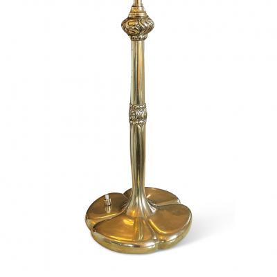 Thorvald Bindesb ll Art Nouveau Desk Lamp in Brass Attributed to Thorvald Bindesb ll