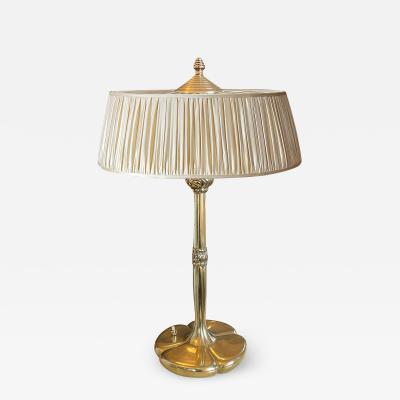 Thorvald Bindesb ll Art Nouveau Desk Lamp in Brass Attributed to Thorvald Bindesb ll