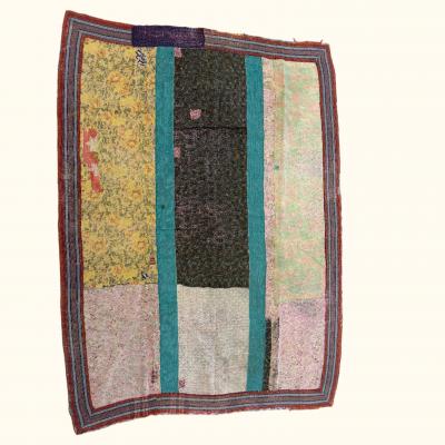 Threads Soft Goods Vintage Kantha Quilt