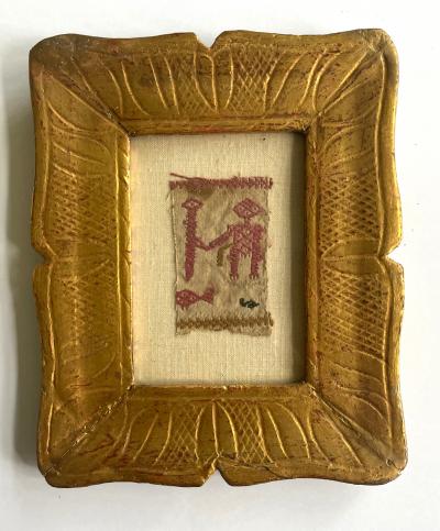 Three Framed Textile Fragments Continental Europe