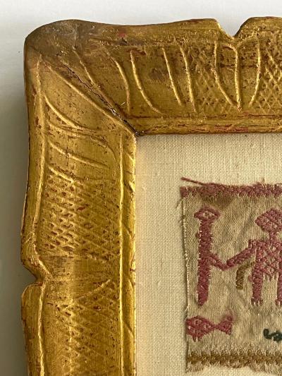 Three Framed Textile Fragments Continental Europe
